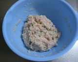 鶏つくねの温卵のせ♪作り方3写真