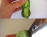 ガーリックカレー味の茹でそら豆作り方1写真