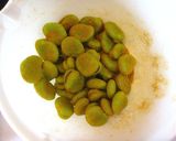 ガーリックカレー味の茹でそら豆作り方3写真