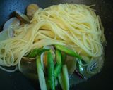 あさりとアスパラの和風パスタ作り方5写真