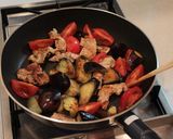 豚肉と茄子トマトの味噌炒め作り方4写真