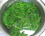 おかひじきの胡麻昆布茶和え作り方3写真