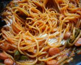 もちもち煮込みナポリタン作り方7写真