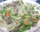 簡単に出来る！和風だしの焼きうどん♪作り方6写真