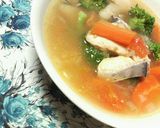 ✿さわらと❀たっぷり野菜の✿マギースープ作り方5写真