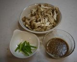 楽々☆しめじのごまだれ和え作り方1写真