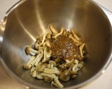 楽々☆しめじのごまだれ和え作り方4写真