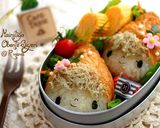 お稲荷帽子の女の子♪~キャラ弁~作り方7写真