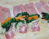 ほっこりカフェ　豚肉野菜巻き＋ポン酢かけ作り方2写真