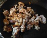 ナスと豚肉の甘辛とろ～りｃａｆｅ丼作り方2写真