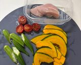 【簡単夕食】柔らか鶏胸肉とかぼちゃの南蛮漬け作り方1写真