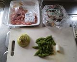 枝豆の残りと大根、豚肉作り方1写真