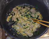 焼肉の塩だれで簡単♪塩だれ豚ニラ玉作り方3写真