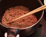 中華そぼろのお絵描き丼作り方1写真