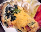 ベーコンとほうれん草のチーズオムレツ。作り方9写真