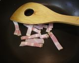 主菜～コーヒーフレッシュでカルボナーラ♡作り方2写真