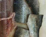 旬魚スズキの香草チ－スパン粉オ－ブン焼き作り方2写真
