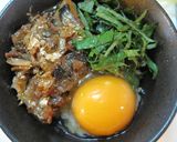 さんま缶と大葉のたまごかけご飯作り方2写真