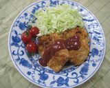 ダイエット中のとんかつ（ノンフライ）作り方7写真