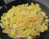 ツナとキャベツのペペロンチーノ♬作り方6写真