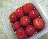 ☆真っ赤なトマトの甘～い麺つゆ浅漬け☆作り方3写真