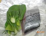 鰆とチンゲン菜のホイル蒸し作り方1写真
