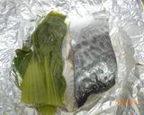 鰆とチンゲン菜のホイル蒸し作り方3写真