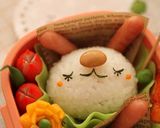 うさぎちゃんツインズのお弁当♪キャラ弁作り方3写真