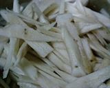 牛肉と牛蒡の炒り煮作り方1写真