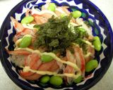 カニカマで。簡単おいしい彩り丼作り方6写真