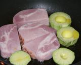 ハムステーキとアボカドのとろりチーズがけ作り方4写真