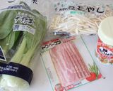 青梗菜ともやしのシンプル☆オイ炒め♪作り方1写真