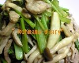 豚肉と小松菜のマヨ醤油焼き作り方3写真