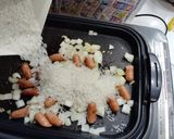 ホットプレートでシーフードパエリア作り方4写真