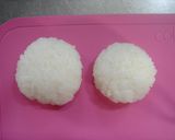 ★キャラ弁★ぼくとママ おにぎり♪作り方1写真