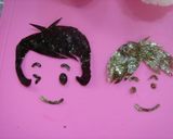 ★キャラ弁★ぼくとママ おにぎり♪作り方2写真