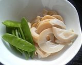 ✿はちくときぬさやの✿お味噌汁✿作り方1写真