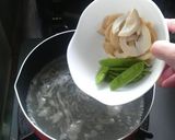 ✿はちくときぬさやの✿お味噌汁✿作り方4写真