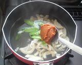✿はちくときぬさやの✿お味噌汁✿作り方6写真