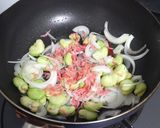 ❤そらまめ・新たま・桜えびの春パスタ❤作り方5写真