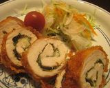 鶏むね肉の青葉とチーズのくるくる巻き作り方4写真