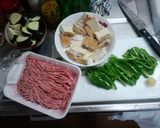 ナスピーマン炒めひき肉あんかけ作り方1写真