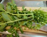 大根葉の炒め物作り方1写真