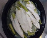 タジンで、ささみトンネル★ アスパラ入り作り方4写真