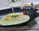 ホワイトアスパラのアボカドクリームソース作り方3写真