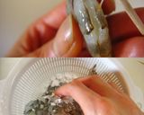 豆乳で♪そら豆とえびのミルク煮作り方1写真