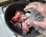 夕飯に！ネギの青い所と豚バラのレモンポン酢炒め作り方1写真