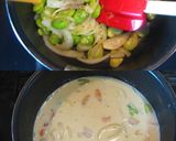 豆乳で♪そら豆とえびのミルク煮作り方8写真