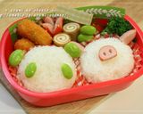 簡単キャラ弁＊パンダ＆ブタのおにぎり。作り方6写真