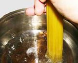 パスタのゆで方～中鍋で素早く完全水没～作り方1写真
